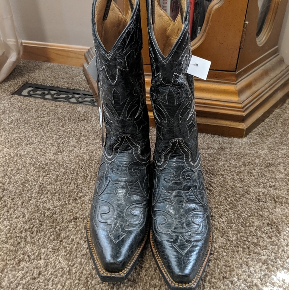 J.B. Dillon Women's Cowboy Boots - Picture 3 of 7